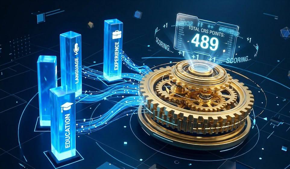نمایش امتیازهای CRS در سیستم مهاجرت