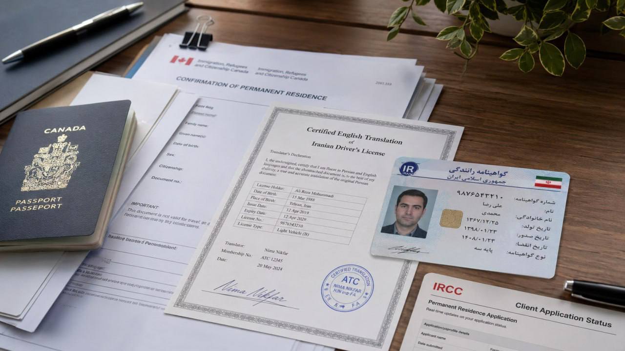 مدارک مهاجرت و ترجمه گواهینامه رانندگی